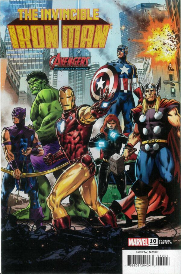 INVINCIBLE IRON MAN (2023 SERIES) #10: CAFU Avengers 60th Anniversary cover D