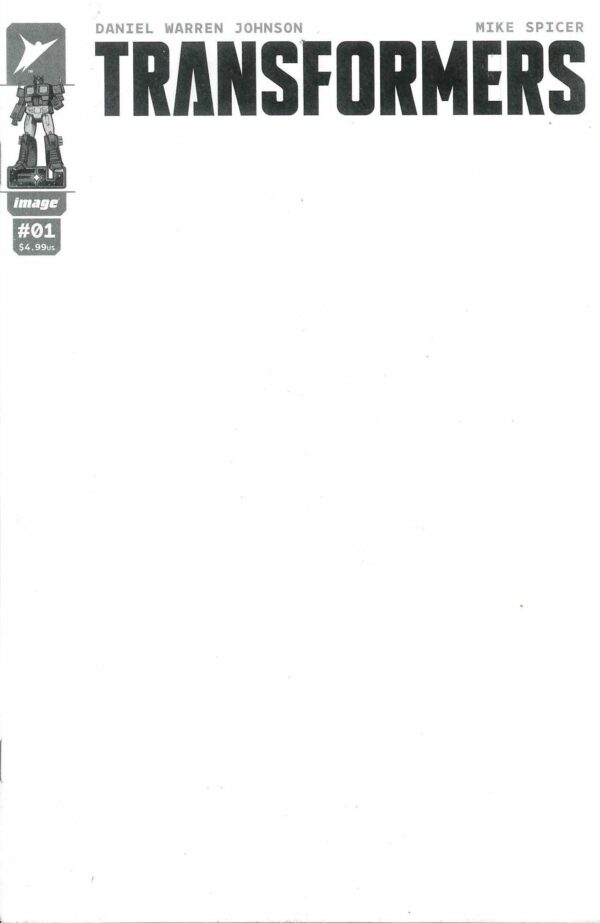 TRANSFORMERS (2023 SERIES) #1: Blank Sketch RI cover I