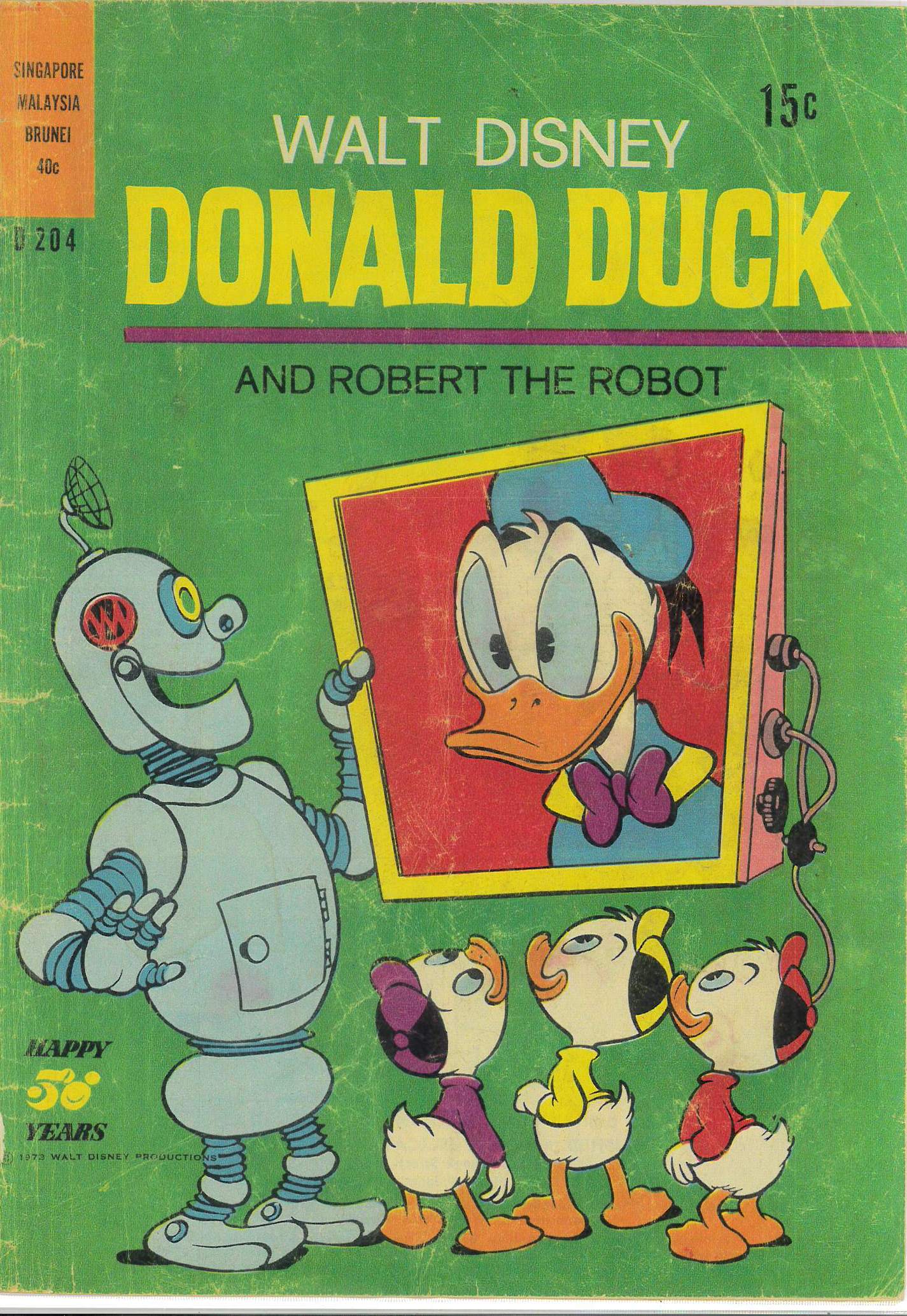WALT DISNEY’S DONALD DUCK (D SERIES) (1956-1978) #204: Carl Barks – Robert the Robot – GD/VG WALT DISNEY’S DONALD DUCK (D SERIES) (1956-1978) #204: Carl Barks – Robert the Robot – GD/VG