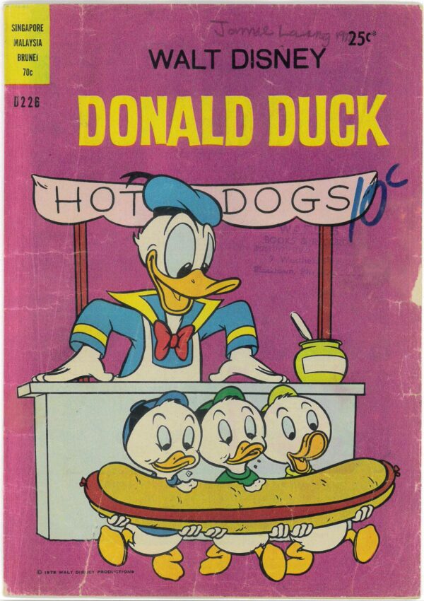 WALT DISNEY’S DONALD DUCK (D SERIES) (1956-1978) #226: Carl Barks (Battling the Salesman or Vaction Time) GD