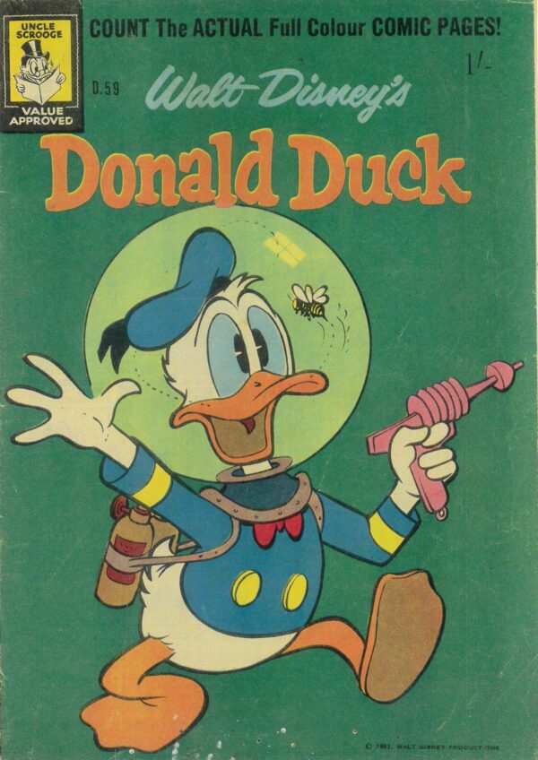 WALT DISNEY’S DONALD DUCK (D SERIES) (1956-1978) #59: Ducking Out, Patty cake Kid – VG