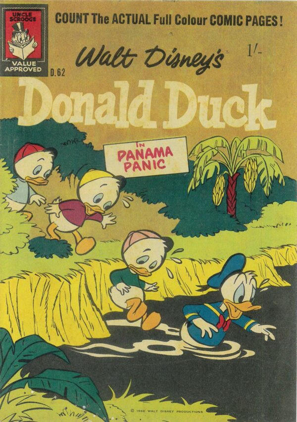 WALT DISNEY’S DONALD DUCK (D SERIES) (1956-1978) #62: Panama Panic, Harry’s Revenge – FN