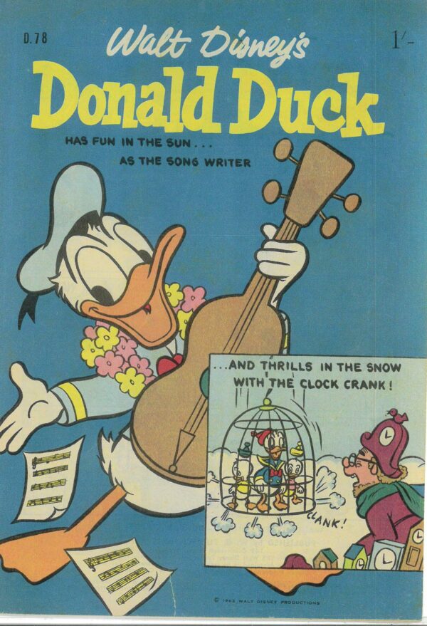 WALT DISNEY’S DONALD DUCK (D SERIES) (1956-1978) #78: Song Writers, Up and Atom – VG/FN