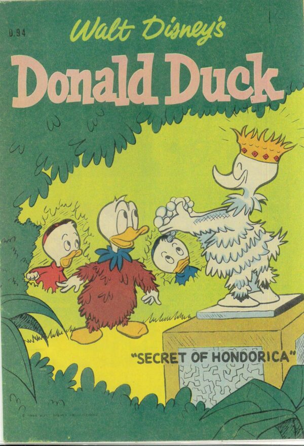 WALT DISNEY’S DONALD DUCK (D SERIES) (1956-1978) #94: Carl Barks: Secret of Hondorica – FN/VF