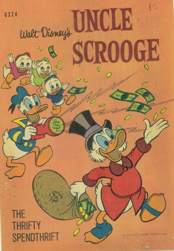 WALT DISNEY’S COMICS GIANT (G SERIES) (1951-1978) #324: Uncle Scrooge The Thrifty Spendthrift – FN/VF