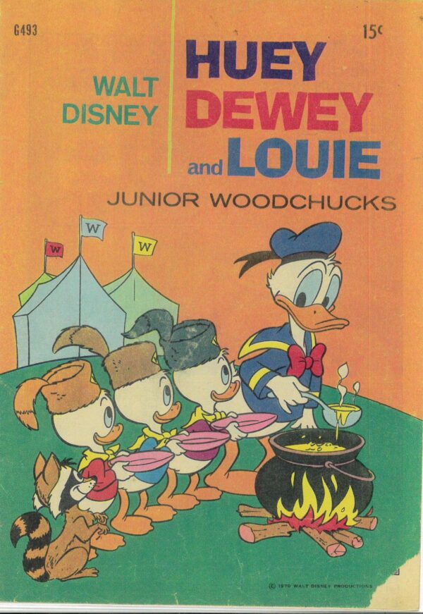 WALT DISNEY’S COMICS GIANT (G SERIES) (1951-1978) #493: Juey, Dewey and Louie Junior Woodchucks – GD/VG