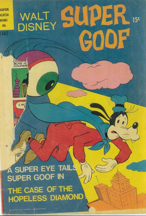 WALT DISNEY’S COMICS GIANT (G SERIES) (1951-1978) #542: Super Goof – FR (no back cover)