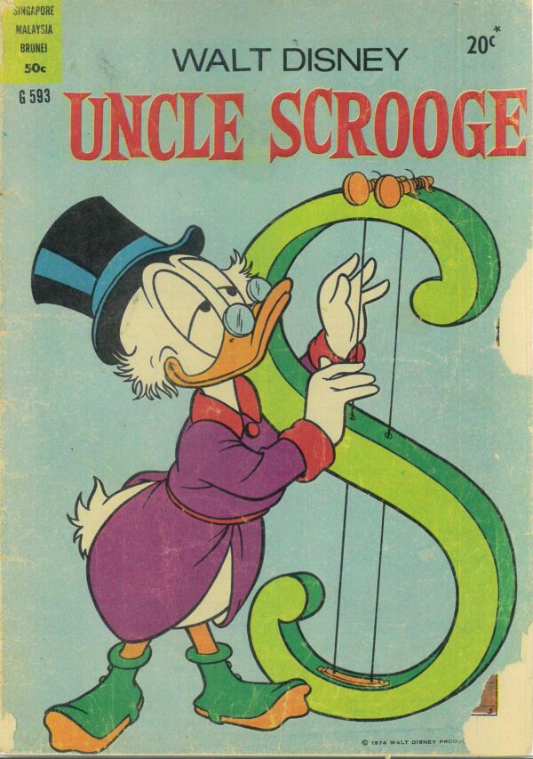 WALT DISNEY’S COMICS GIANT (G SERIES) (1951-1978) #593: Uncle Scrooge: Carl Barks: House of Haunts: GD/VG