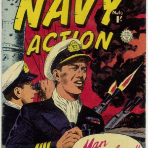 NAVY ACTION #63: Maurice Bramley cv and 2 stories: VG/FN