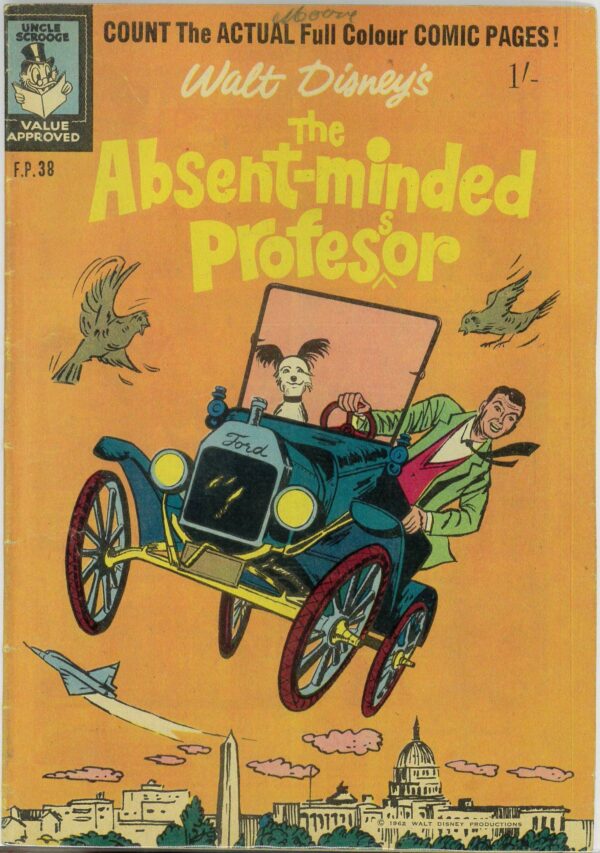 WALT DISNEY’S FILM PREVIEW COMIC (FP) (1953-1977) #39: Absent-minded Professor – GD/VG