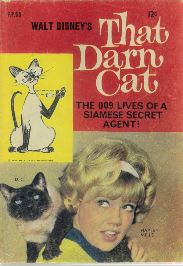 WALT DISNEY’S FILM PREVIEW COMIC (FP) (1953-1977) #65: That Darn Cat – VG