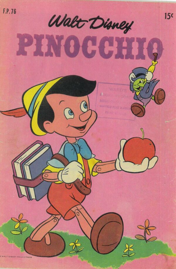 WALT DISNEY’S FILM PREVIEW COMIC (FP) (1953-1977) #76: Pinocchio – GD/VG