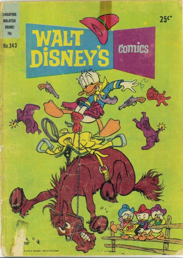 WALT DISNEY’S COMICS (1946-1978 SERIES) #343: Carl Barks: Wishing Stone Island (untitled) – GD