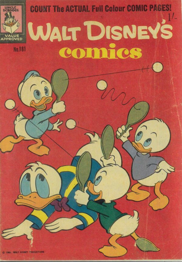 WALT DISNEY’S COMICS (1946-1978 SERIES) #181: Carl Barks – Black Wednesday – GD/Vg
