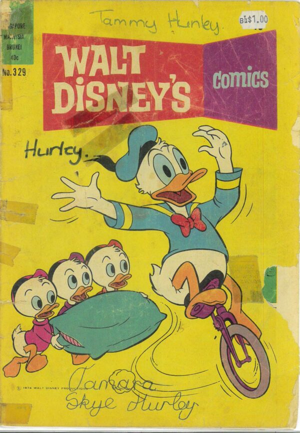 WALT DISNEY’S COMICS (1946-1978 SERIES) #329: Carl Barks Unfriendly Enemies – FR