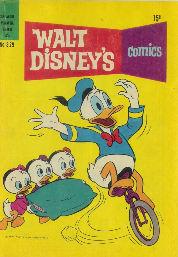 WALT DISNEY’S COMICS (1946-1978 SERIES) #329: Carl Barks Unfriendly Enemies – VG/FN