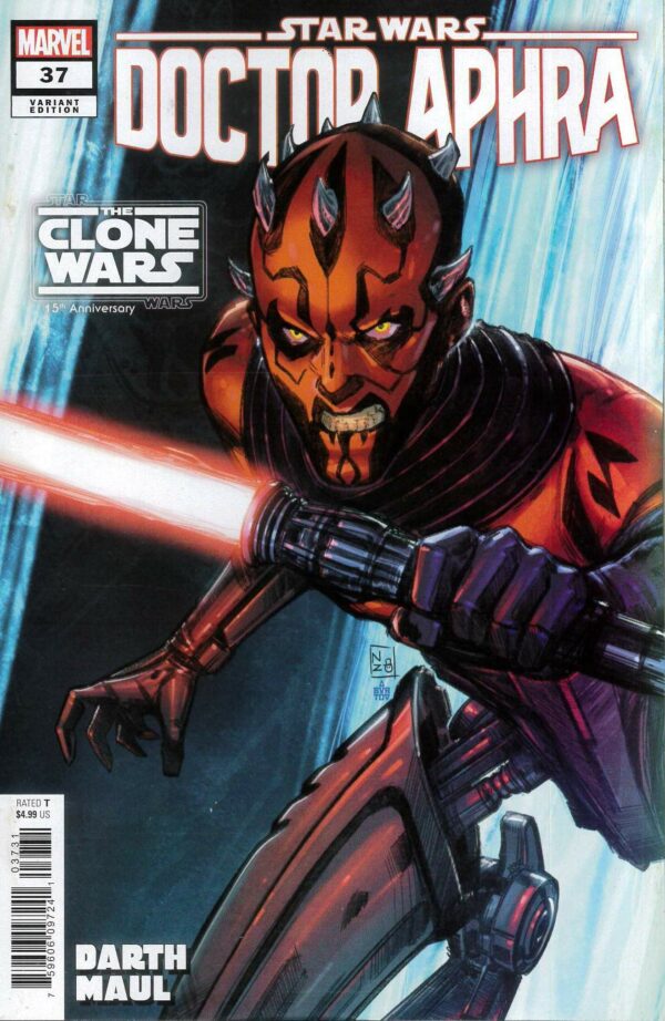 STAR WARS: DOCTOR APHRA (2020 SERIES) #37: Nabetse Nitro Darth Maul Clone Wars 15th Anniversary cover C