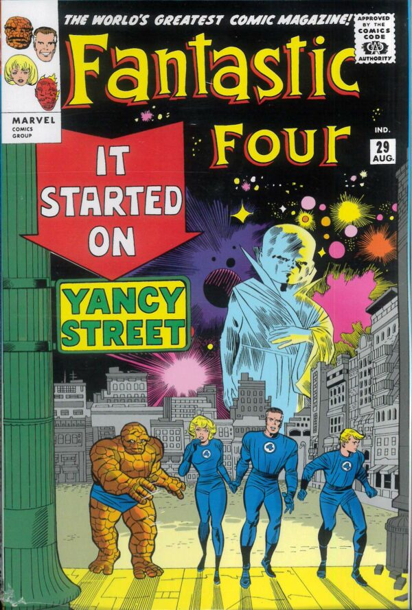 MIGHTY MARVEL MASTERWORKS: FANTASTIC FOUR TP #3: It Started on Yancy Street (1961 #21-29: Leonardo Romero cvr