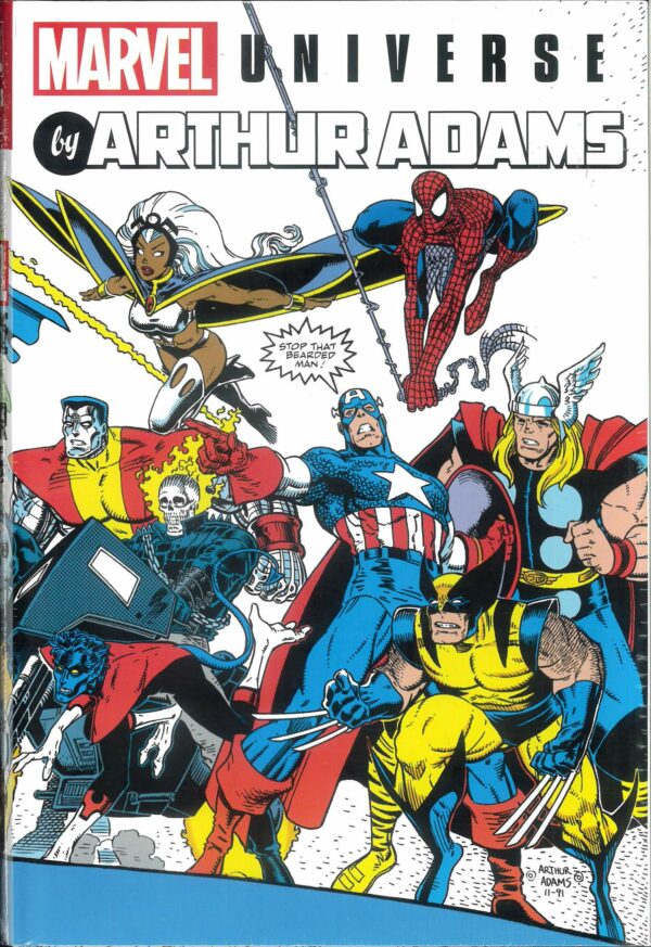 MARVEL UNIVERSE BY ARTHUR ADAMS OMNIBUS (HC): Arthur Adams wraparound cover