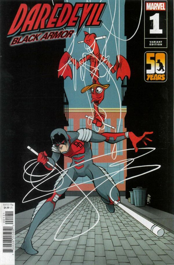 DAREDEVIL: BLACK ARMOR #1: Gustavo Duarte Howard the Duck cover C