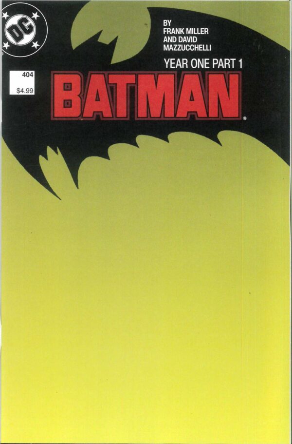BATMAN (1939-2011 SERIES) #404: 2023 Facsimile edition (Blank cover C)