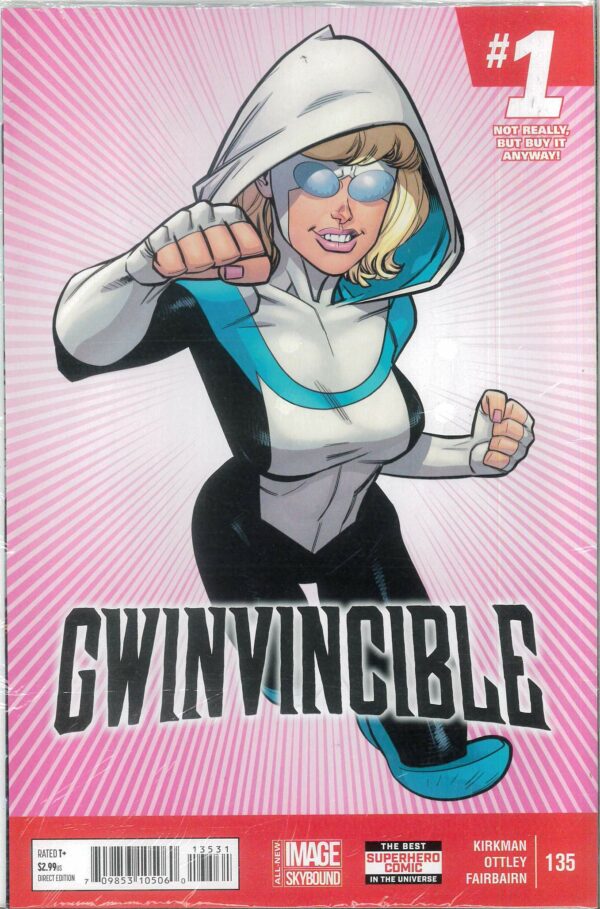 INVINCIBLE (VARIANT COVER) #135: Ryan Ottley Gwinvincible April Fools Month cover