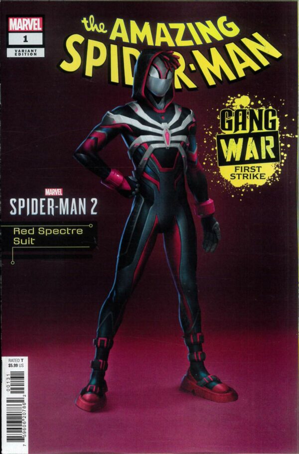 AMAZING SPIDER-MAN: GANG WAR FIRST STRIKE #1: Red Spectre Suit Spider-man cover (Marvels Spider-man 2)