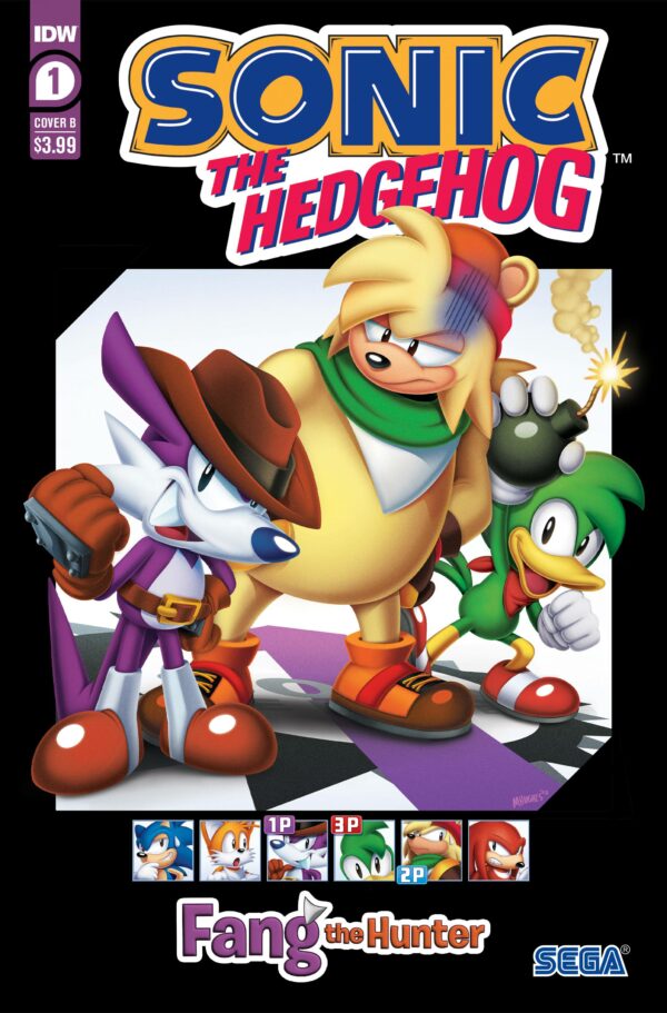 SONIC THE HEDGEHOG: FANG THE HUNTER #1: Mark Hughes cover B