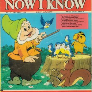 WALT DISNEY’S NOW I KNOW (1972-1973 SERIES) #33: GD (back cv panel cut out)