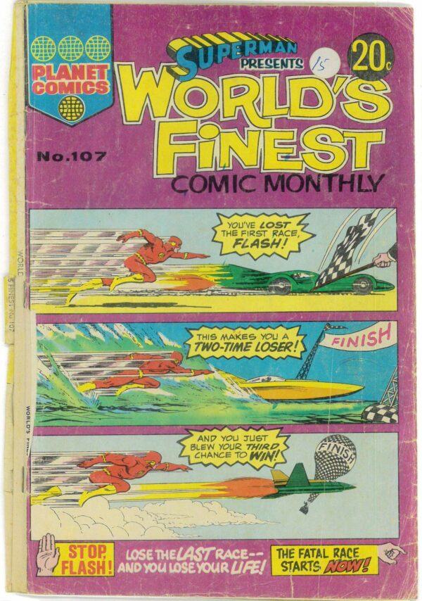 SUPERMAN PRESENTS WORLD’S FINEST COMIC MONTHLY (65 #107: FR/GD