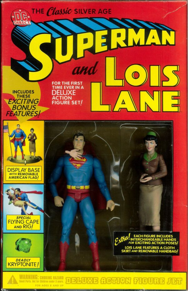 DC DIRECT ACTION FIGURE #0: Classic Silver Age Superman & Lois Lane Boxed (no base/bag)