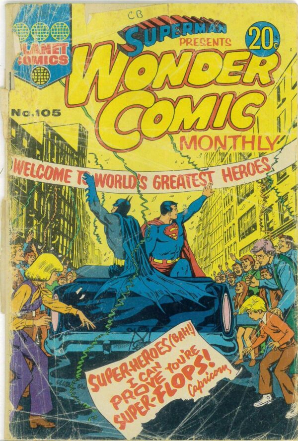 SUPERMAN PRESENTS WONDER COMIC MONTHLY (1965-1975) #105: FR/GD