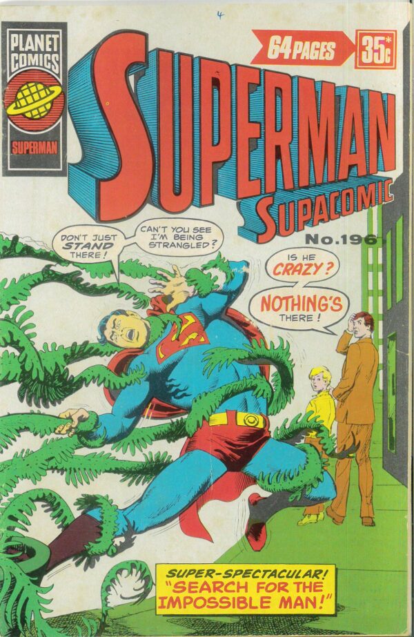 SUPERMAN SUPACOMIC (1958-1982 SERIES) #196: FN/VF