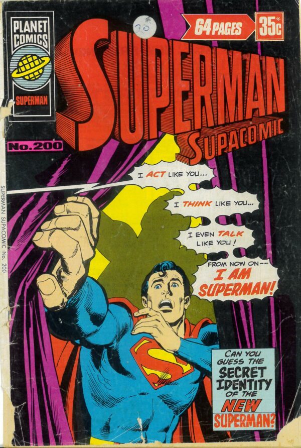 SUPERMAN SUPACOMIC (1958-1982 SERIES) #200: Neal Adams Deadman – GD