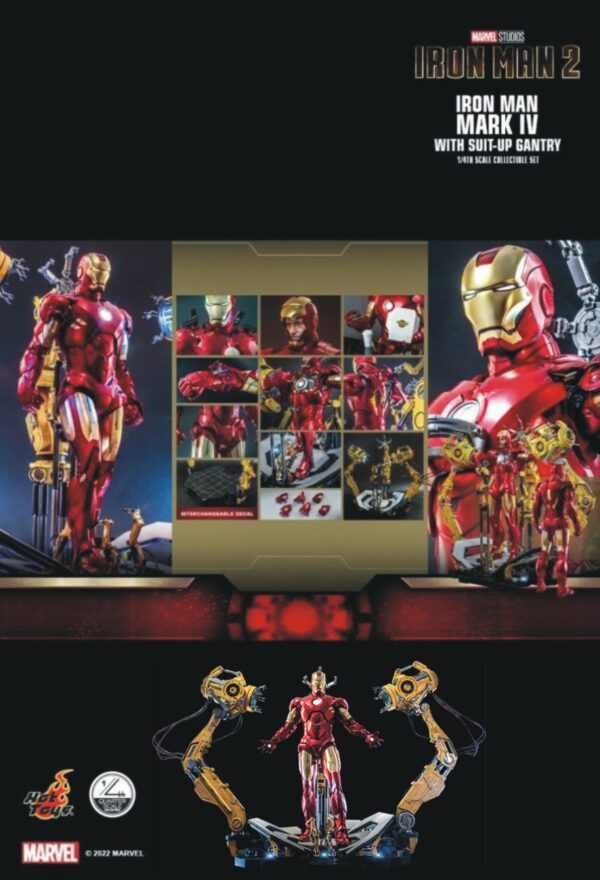 IRON MAN 2 12 INCH 1-6TH SCALE FIGURE #9: Mark IV Deluxe with Gantry 1:4 scale