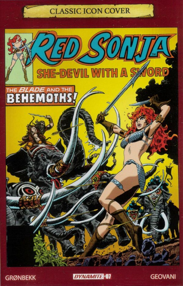 RED SONJA (2023 SERIES) #7: Frank Thorne Icon RI cover G