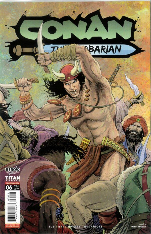 CONAN THE BARBARIAN (2023 SERIES) #6: Patch Zircher connecting cover B
