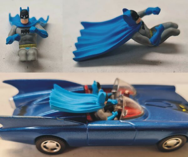 CORGI DIE CAST #0: Batman plastic figure for Batmobile