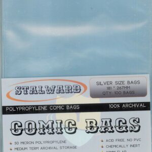 COMIC BAGS: STALLWARD #2: Silver Age 100 pack (181x267mm)