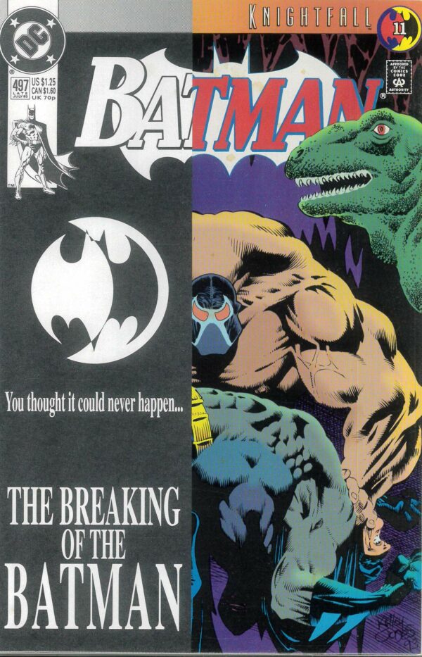 BATMAN (1939-2011 SERIES) #497: Knightfall part 11: Bane breaks Batman’s Back: NM