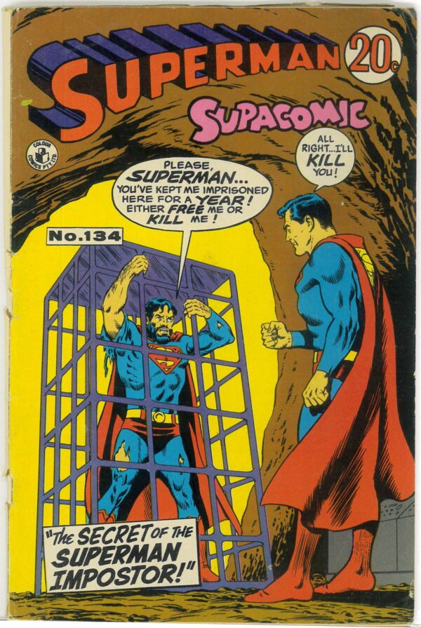 SUPERMAN SUPACOMIC (1958-1982 SERIES) #134: VG