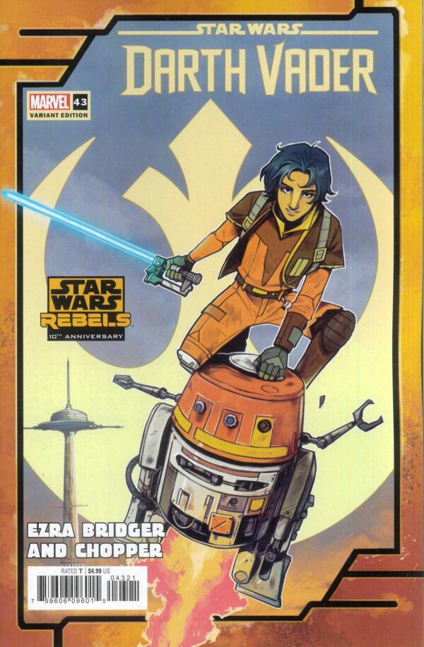 STAR WARS: DARTH VADER (2020 SERIES) #43: Caspar Wijngaard Ezra & Chopper Rebels 10th Anniversary cvr