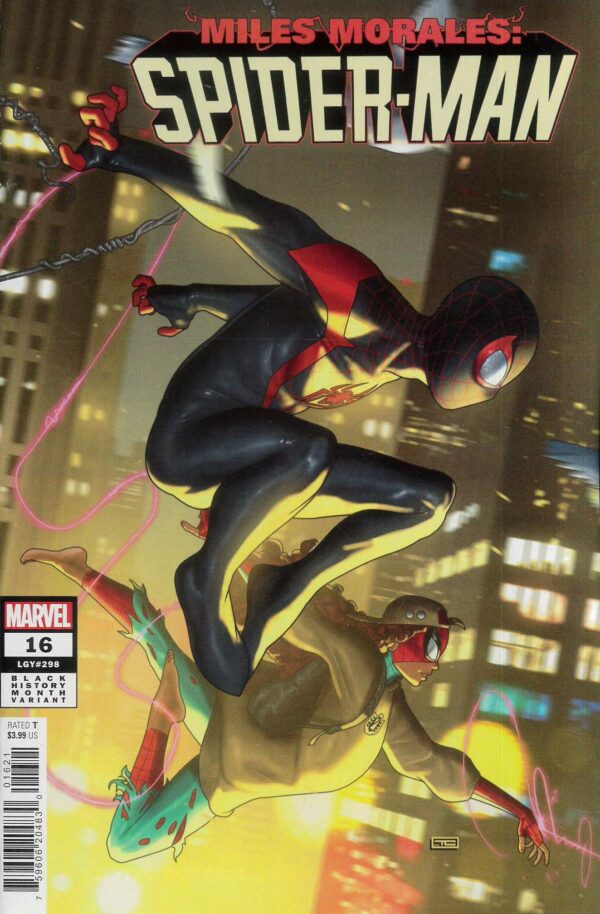 MILES MORALES: SPIDER-MAN (2023 SERIES) #16: Taurin Clarke Black History Month cover B