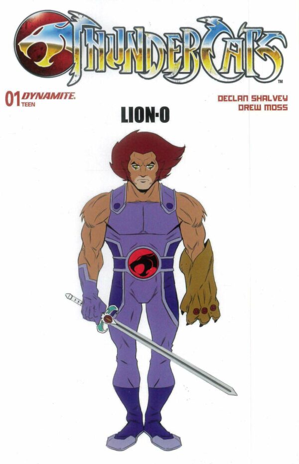 THUNDERCATS (2024 SERIES) #1: Drew Moss Lion-O Design RI cover P