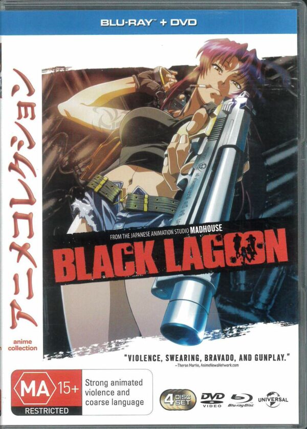 PRELOVED DVD’S #102: Black Lagoon (dvd/bluray) EP 1-12 (Universal) NM