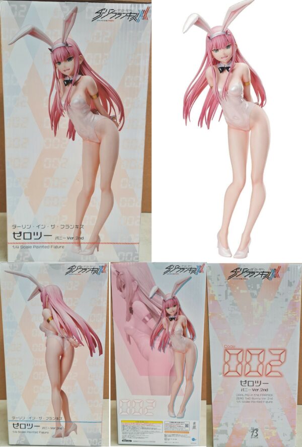 DARLING IN THE FRANXX FIGURES #2: Statue 1/4 Bunny Zero Two 002 DarliFra White (version 2) NM