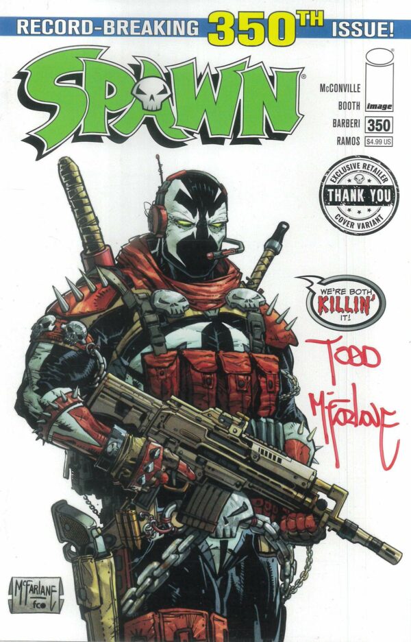 SPAWN (VARIANT EDITION) #5350: Signed by Todd McFarlane
