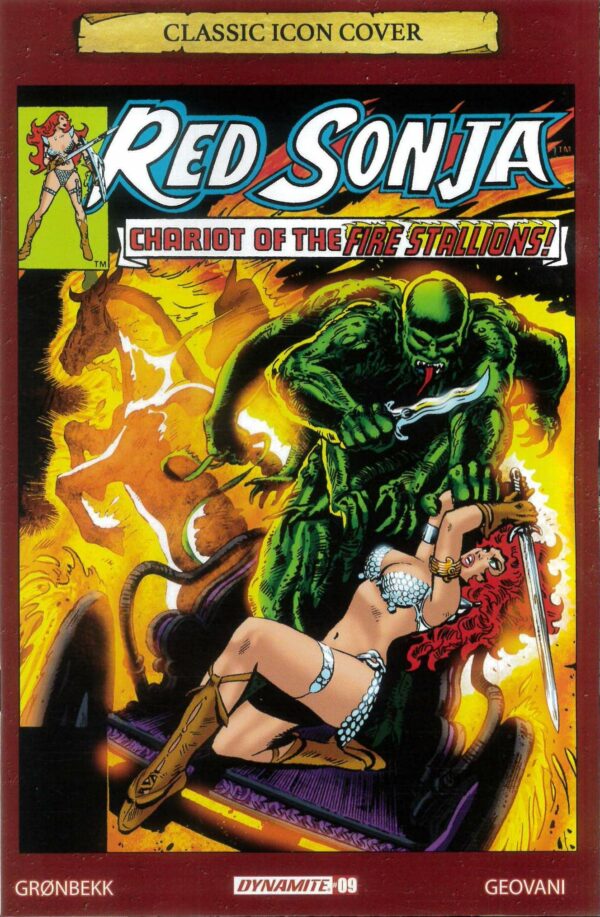 RED SONJA (2023 SERIES) #9: Frank Thorne Icon RI cover G