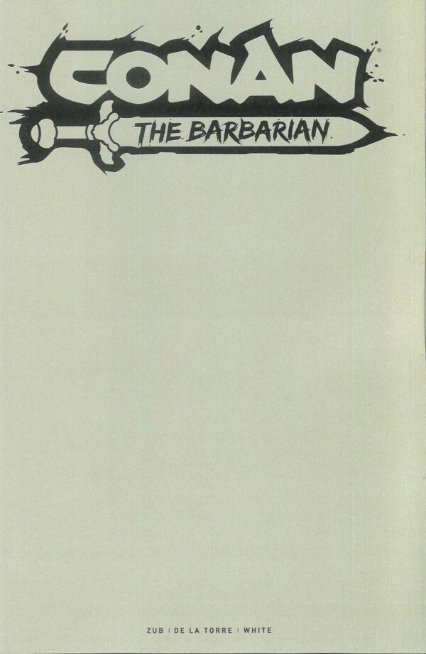 CONAN THE BARBARIAN (2023 SERIES) #9: Blank Sketch cover E
