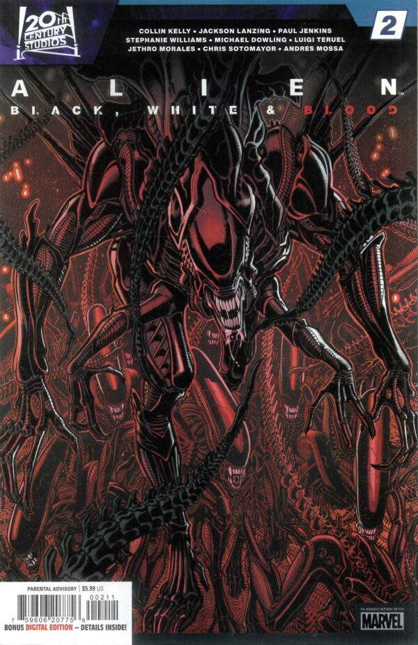 ALIEN: BLACK, WHITE AND BLOOD #2: Nick Bradshaw cover A